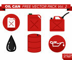 Oil Can Free Vector Pack Vol. 2