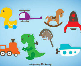 Kids Stuff Vector Set