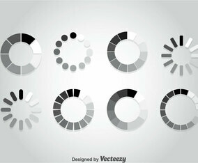 Grey Preloader Vector