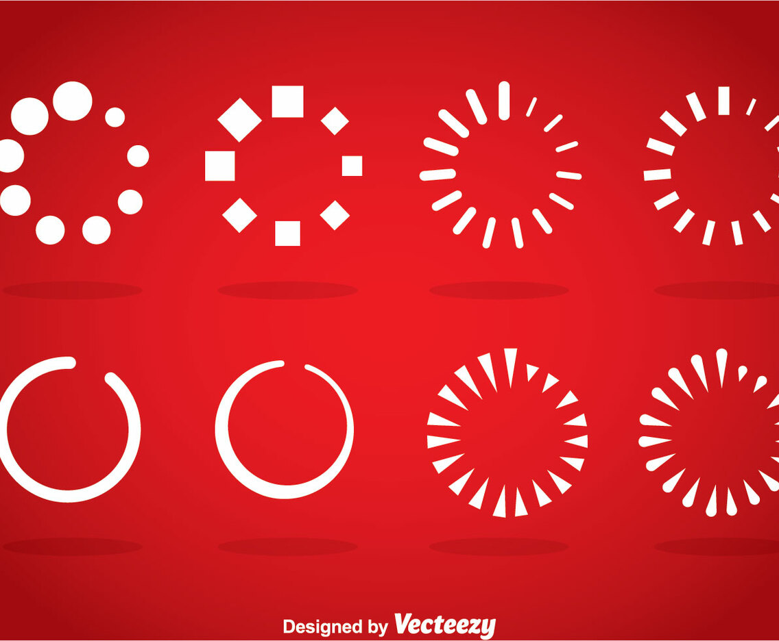 White Preloader Vector