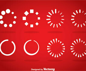 White Preloader Vector