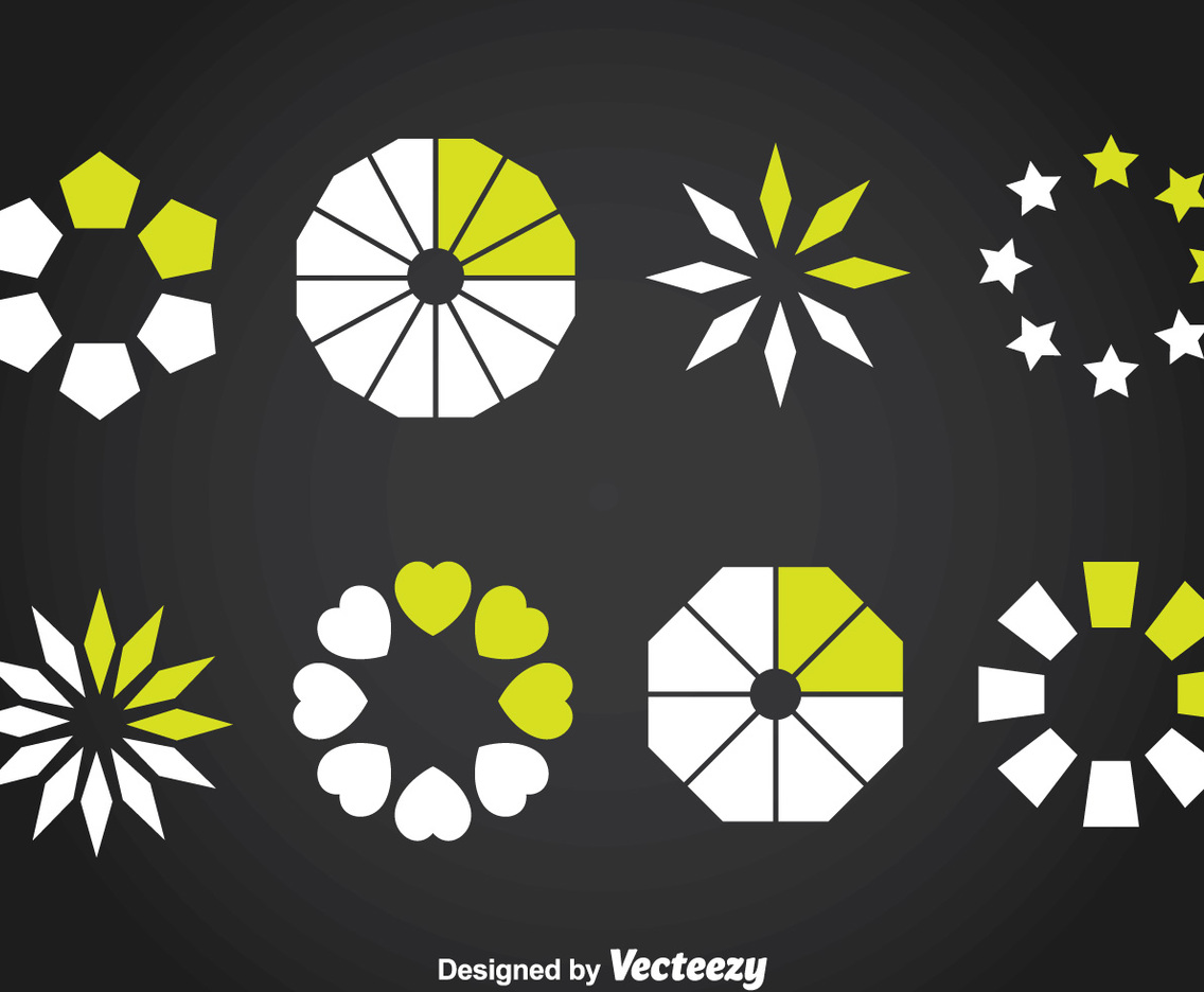 Preloader Element Set Vector