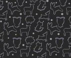 Animal Cookie Cutter Pattern Vector