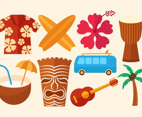 Free Hawaii Vector Icons
