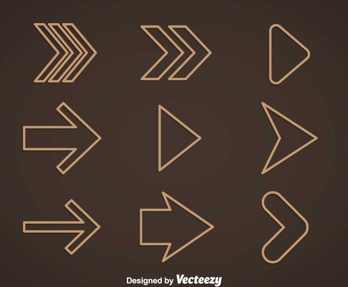 Outline Arrow Vector