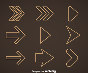 Outline Arrow Vector