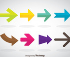 Colorful Arrow Vector Set
