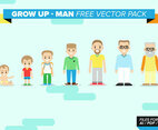 Grow Up Man Free Vector Pack