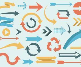 EARMARKED FOR VD Flechas Vector