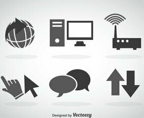 Internet Grey Icons