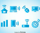 Internet Element Blue Icons