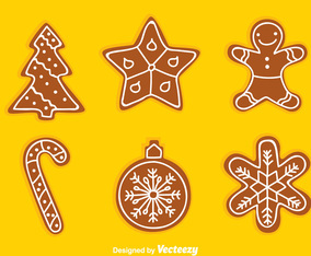 Gingerbread Set Vector