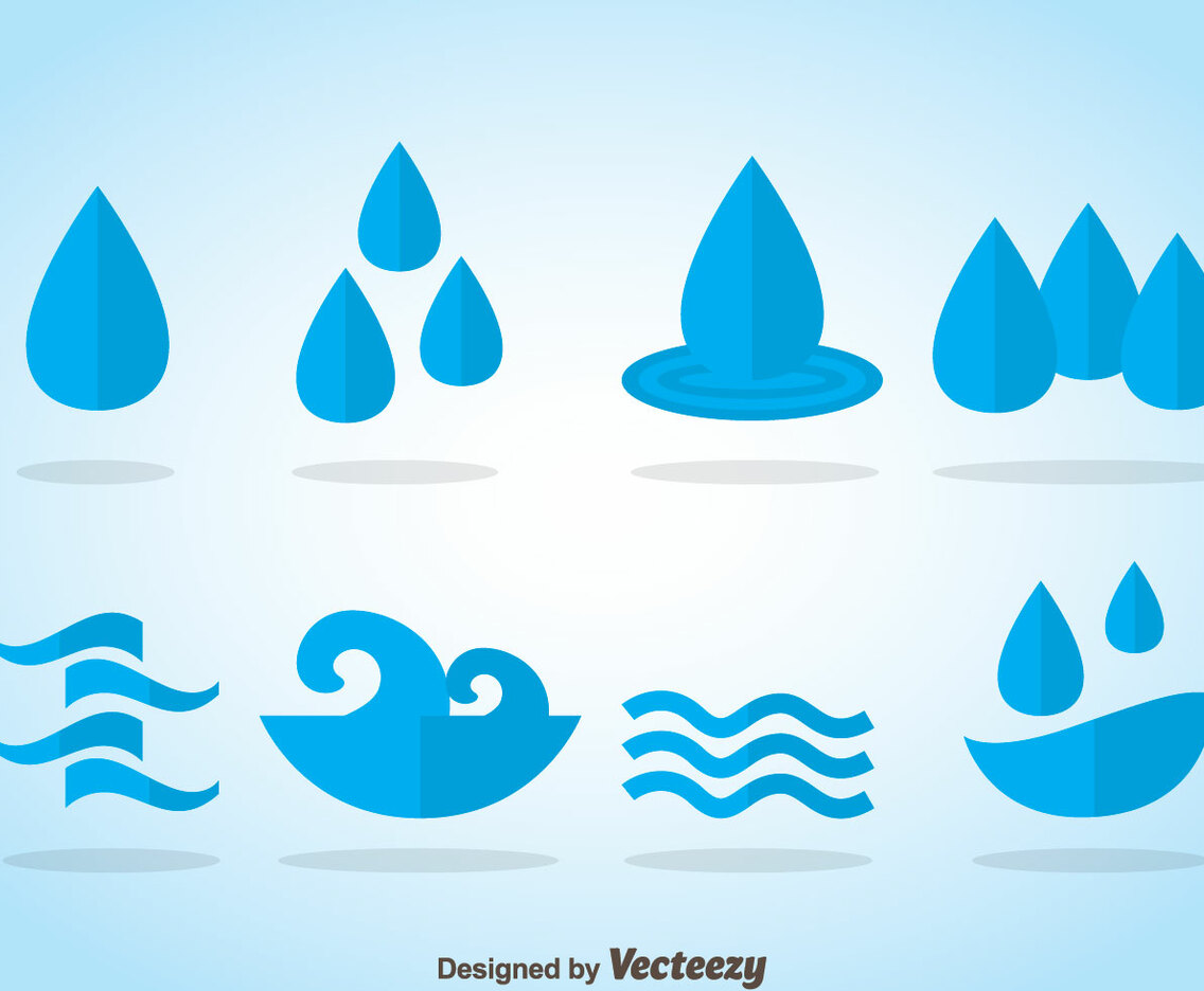 Water Blue Icons