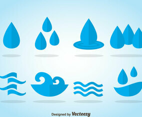 Water Blue Icons