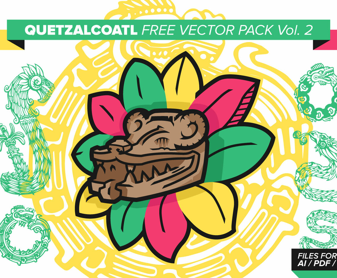 Quetzalcoatl Free Vector Pack Vol. 2