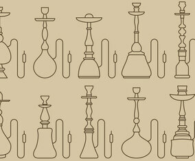 Nargile Line Icons