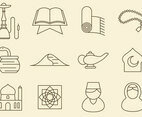 Middle East Line Icons