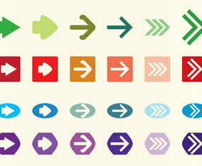 Vector Flechas Arrows Set