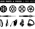 Clock Parts Pieces Free Vector