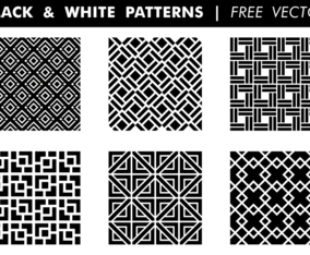 Black White Patterns Free Vector