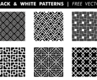 Black White Patterns Free Vector