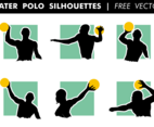Water Polo Silhouettes Free Vector