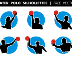 Water Polo Silhouettes Free Vector