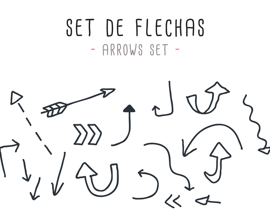 Vector Set de Flechas