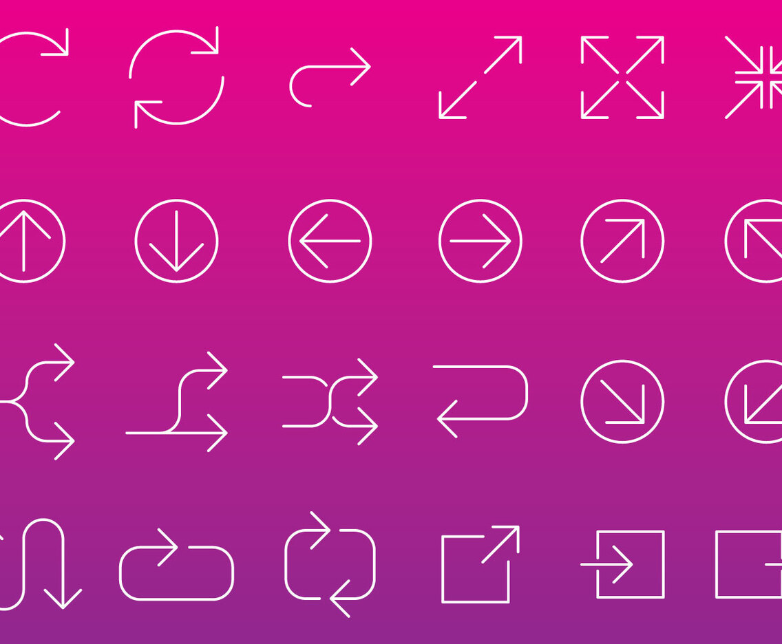 Line Arrow Icon Vectors