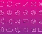 Line Arrow Icon Vectors