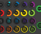 Colorful Circle Pre Loader Vectors