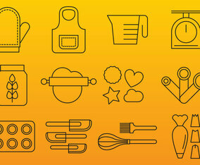 Bakery Line Icons