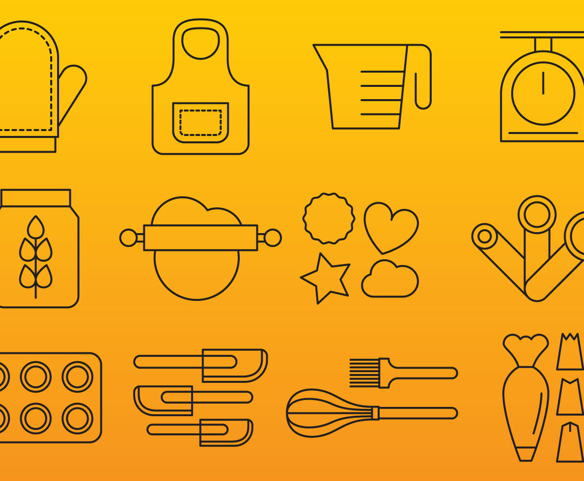 Bakery Line Icons