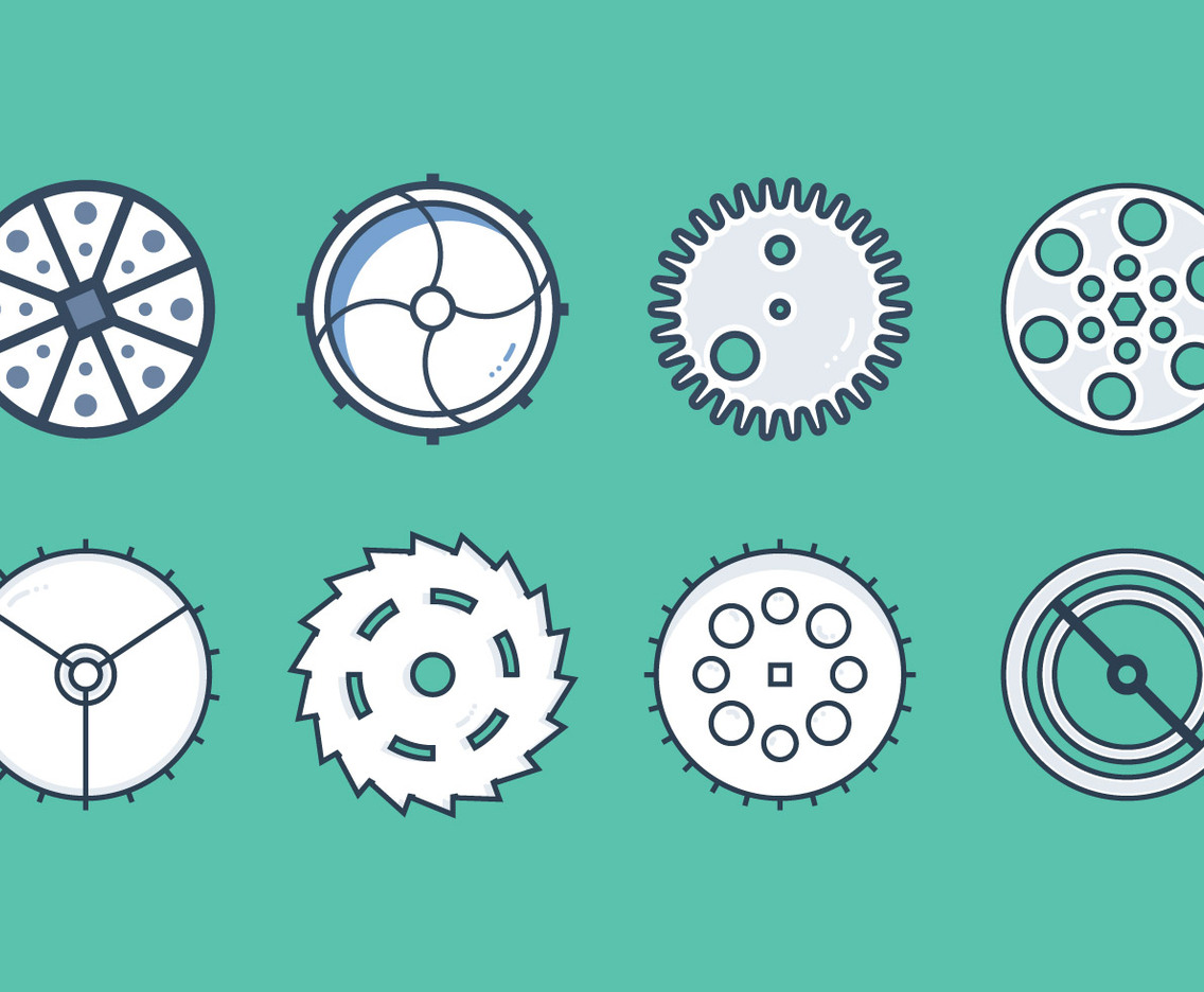 Free Clock Parts Vector Graphic 4