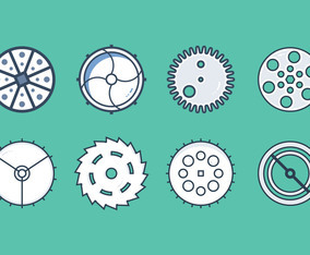 Clock Parts Free Vector Pack Vol. 2
