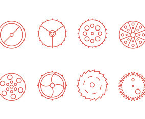 Free Clock Parts Vector Graphic 3