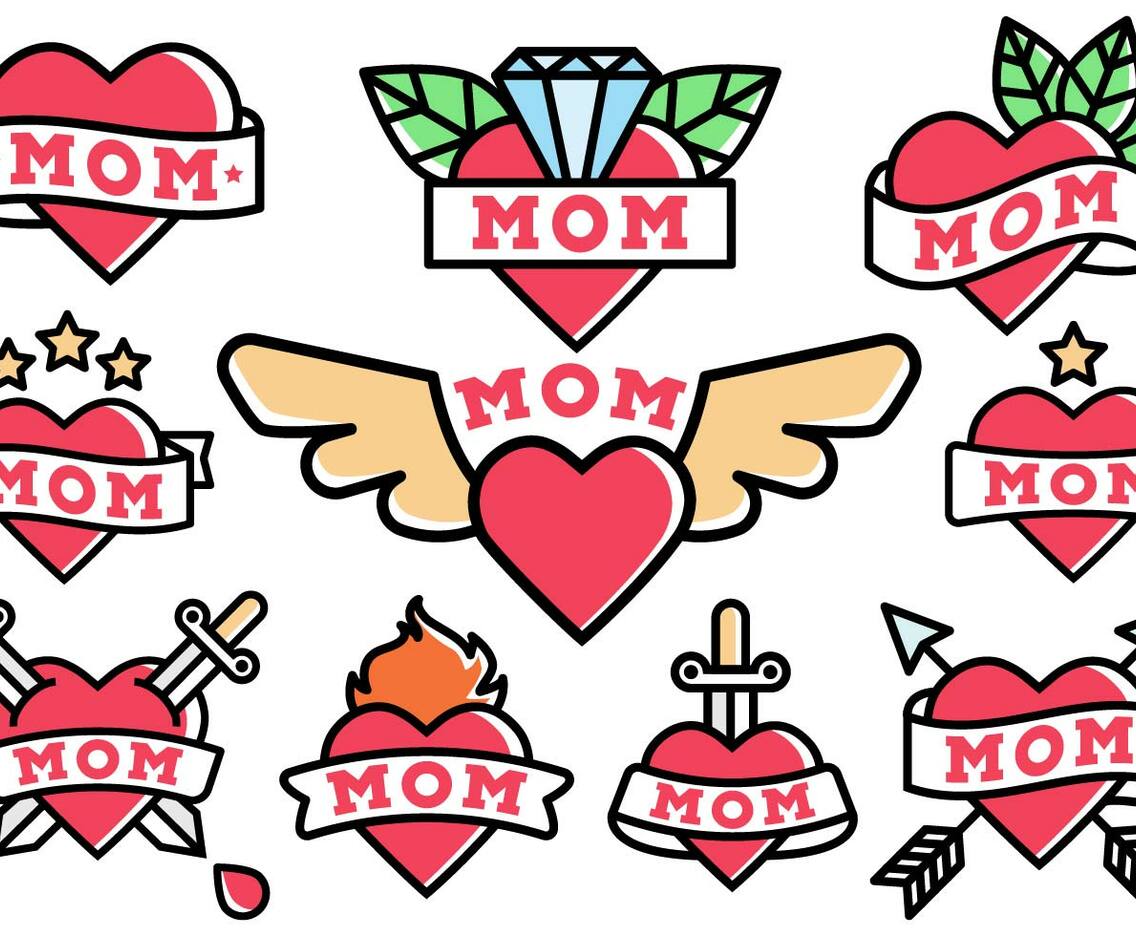 Free Mom Tattoo Vector