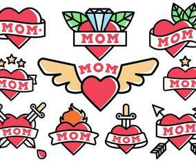 Free Mom Tattoo Vector
