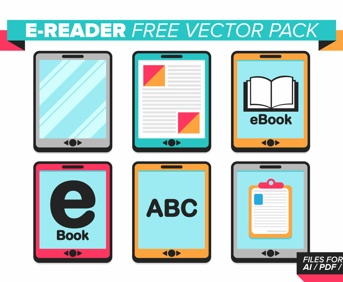 Ereader Free Vector Pack
