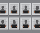 Mugshot Templates Vector