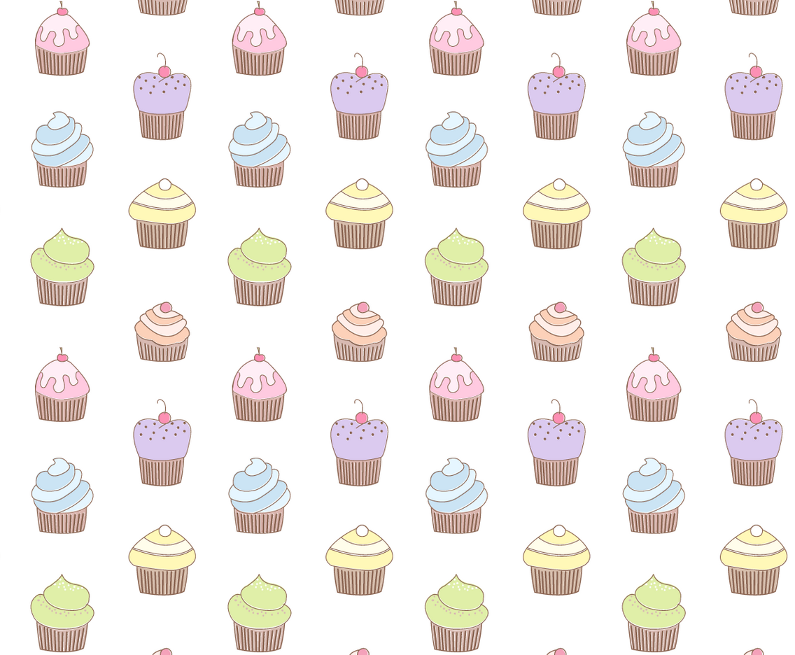 Free Cupcake Pattern Vector