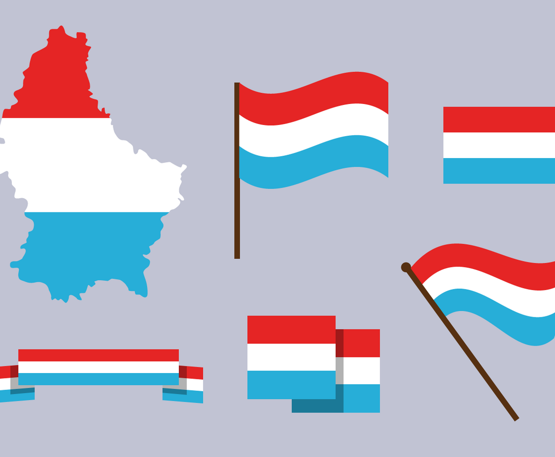 Free Luxembourg Map Vector