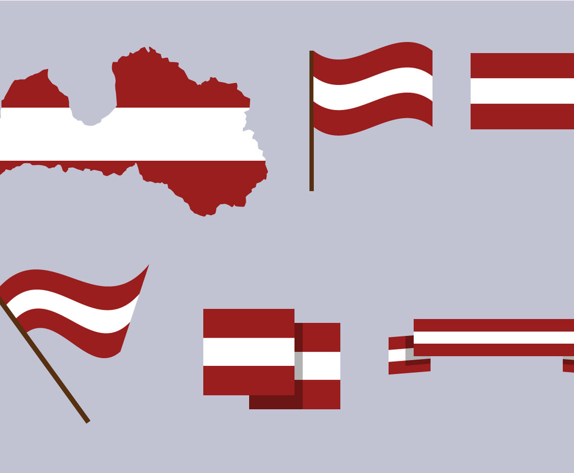 Free Latvia Map Vector