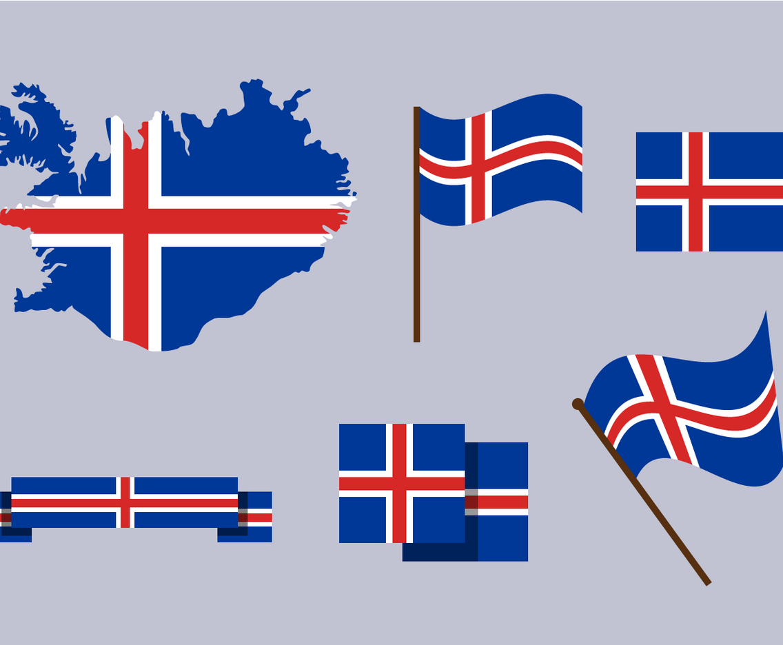 Free Iceland Map Vector