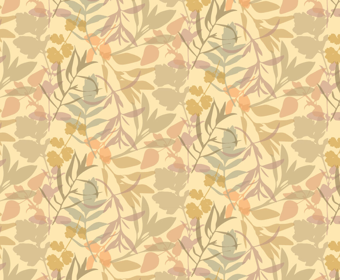 Boho Plants Leafs Pattern