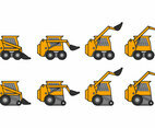 Skid Steer Icon Vector