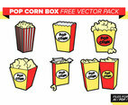 Pop Corn Box Free Vector Pack