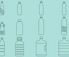 Water Bottles Icons