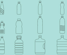 Water Bottles Icons