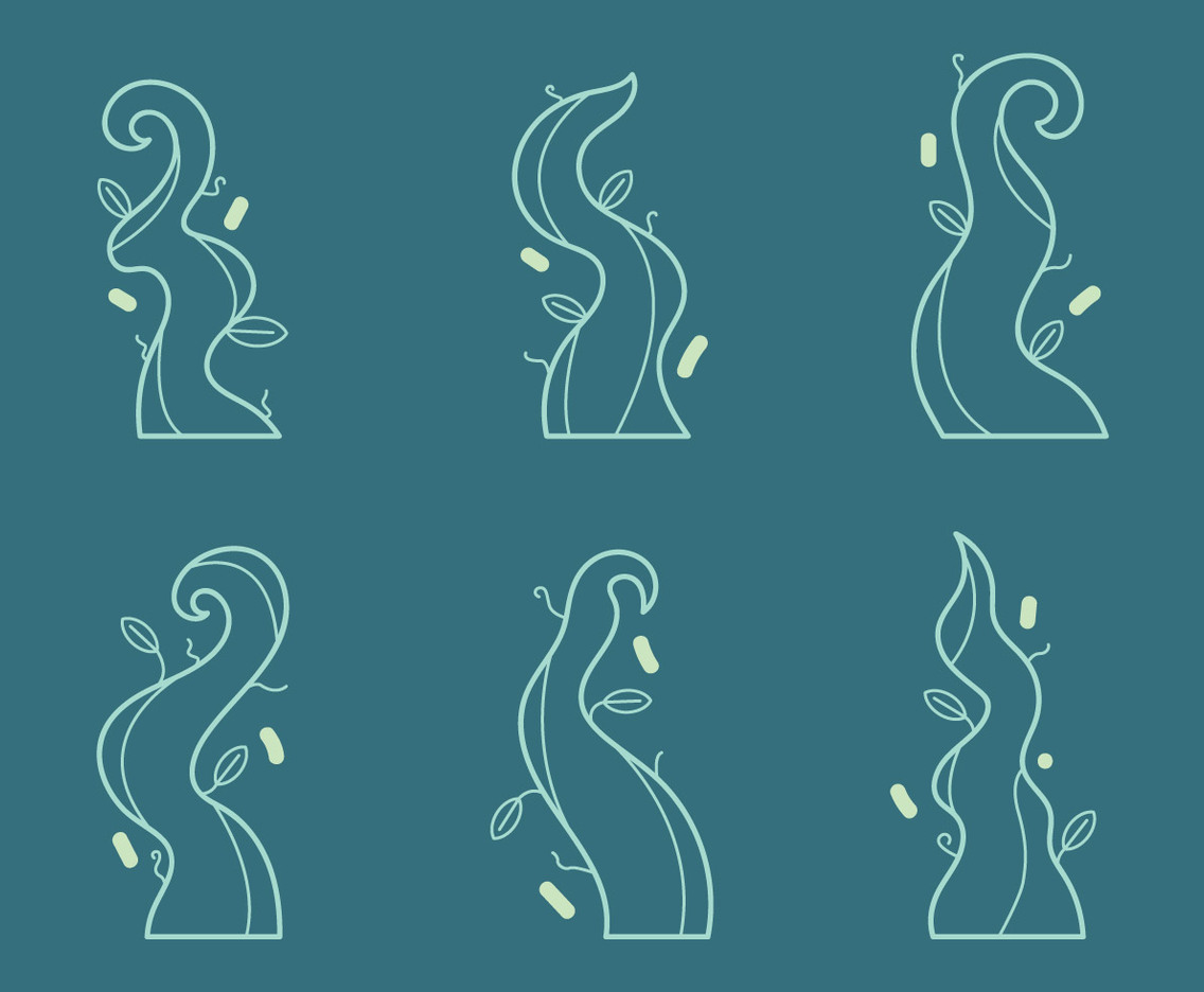 Free Beanstalk Vector Graphic 1